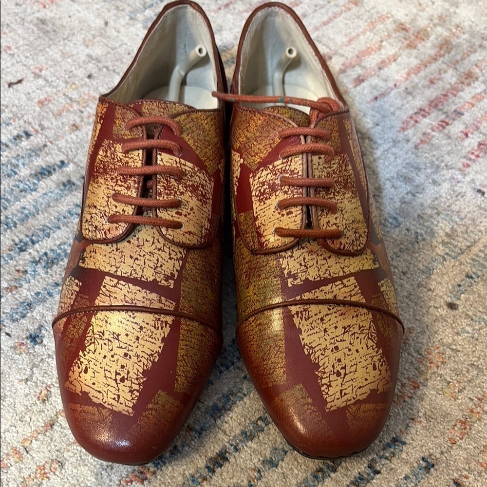 Artistic Leather Sneakers featuring the art of Yulia Luchkina New in Box by Icon
